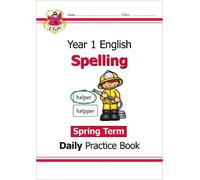 CGP Books KS1 Spelling Year 1 Daily Practice Book: Spring Term (Tascabile)