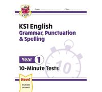 CGP Books KS1 Year 1 English 10-Minute Tests: Grammar, Punctuation & (Tascabile)