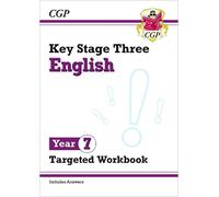 CGP Books KS3 English Year 7 Targeted Workbook (with answers) (Tascabile)