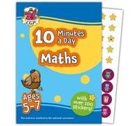 CGP Books New 10 Minutes a Day Maths for Ages 5-7 (with reward stick (Tascabile)