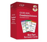 CGP Books New GCSE Combined Science AQA Foundation Key Fact R (Copertina rigida)