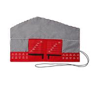 CGRSDSD Sacchetto portaoggetti Vuoto for Ferri da Maglia, uncinetti Impermeabili, Organizer Pieghevole for Utensili da Cucito, Accessori(Empty-Red Color)