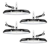 CGSGDK 4 pack 200W UFO LED lampada da officina, luce ad alta baia 15000LM, 6000K bianco freddo industriale lampada