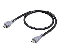 CGTime (OTG) - Cavo di prolunga USB Micro USB maschio a Micro USB maschio OTG (On-The-Go) per dispositivi mobili, cavo di estensione dati (50 cm)