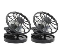 CGTQROVR 2 pezzi Clip di raffreddamento portatile per ventilatori a energia solare sul ventole per ventole solare Essenzi estivi perfetti per la pesca in viaggio per arrampicarsi all'aperto
