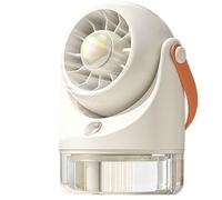 CGTQROVR Fan -tavolo con serbatoio dell'acqua 3 velocità regolabili silenziosa ventaglio di ricarica USB Mini AC portatile con manico per il campeggio per l'ufficio