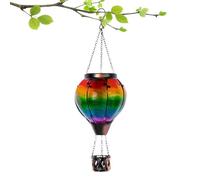 CGTQROVR Lanterna a Mongolfiera Solare con Calda con Flame a Prova di Calda Orning Lighting Autunoming Lampada per Il Giardino del Patio Decorazione