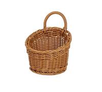 CGUOHU 2pcs Wall-mounted Vegetable Basket Fruit and Sundry Wicker Weave Storage Kitchen Home Decoration Per Riporre I Bagagli(14cmX11cm)