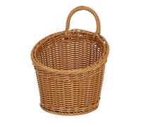 CGUOHU 2pcs Wall-mounted Vegetable Basket Fruit and Sundry Wicker Weave Storage Kitchen Home Decoration Per Riporre I Bagagli(17cmX15.5cm)