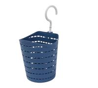 CGUOHU 4pcs Kitchen Storage Basket Plastic Hanging Baskets with Hook Facial Cleanser Bath Ball Holder Bathroom Organizers Per Riporre I Bagagli(Blue)