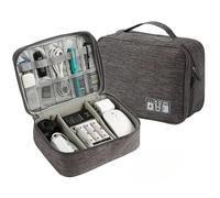 CGUOHU Borsa Organizer Cavi 2 pezzi Custodia for cavi impermeabile Organizzatore elettronico digitale Caricabatterie portatile USB for linea dati Spina da viaggio(Color 5)