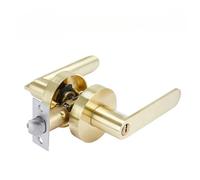 CGUOHU Maniglia a Leva Per Porta Set di serratura universale in lega alluminio con chiave for la camera da letto della famiglia(GOLD)