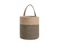 CGUOHU Rope Woven Baskets for Organizing Storage Basket Multifunctional for Desktop Office Bathroom Books Per Riporre I Bagagli(Grey)