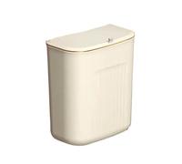 CGUOHU Wall-Mounted Laundry Hamper No-Drill Hanging Dirty Clothes Basket with Lid for Bathroom/Bedroom, Transparent Storage Bin Per Riporre I Bagagli(White L)
