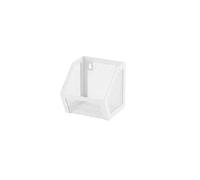 CGUOHU Wall Mounted Storage Basket Black White Garlic Ginger Onion Drainage Space Saving Large Capacity Spice Shelf Per Riporre I Bagagli(White-1Grids)