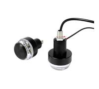 CGykATeuQ 2 luci LED per manubrio moto da 22 mm compatibili con universali | Adatto a motociclette universali; include indicatore di direzione laterale per manubrio da 22 mm