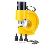 CH-70 Hydraulic Hole Punching Tool 35T Hole Digger Force Puncher Smooth Hole Puncher with four standard molds, hexagonal wrench and stripper for Iron Plate Copper Bar Aluminum Stainless Steel