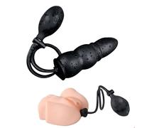 Ch-Articolo Nero In Silicone Antideflagrante Regolabile Gonfiabile Per Uomo, Donna, Coppia ân-â&lṤ Do&nna Pl-ú&g An&à-lé b-Û&tt pl-Û&g A-m&ǎl pḼ-Û&gs