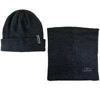 Ch Cappello Uomo Invernale Charro con Scaldacollo Nero Set Inverno Zuccotto Regalo per Uomo