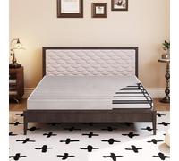 CH CHARME HOUSE Twin 5 pollici Box Spring con coperchio, facile montaggio, senza attrezzi, robusto telaio in metallo, nero