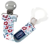 Chicco Fermaglio per ciuccio Fashion Clip Universale con nastro Verde 0 mesi+