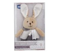 Chicco - Gioco My Sweet DouDou Coniglietto Trillino, Sonaglio in Morbido Velour, Facile da Afferrare, Colore Neutro, 0 mesi+
