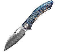 CH knives CUPRA - Damascus with Elmax core, mirror finish with Ti handle