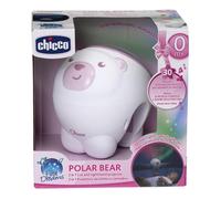 Chicco First Dreams Polar Bear luce da notte per bambino Libera installazione Rosa, Bianco