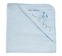 Chicco Accappatoio Quadrato in Spugna Topolino 100% Puro Cotone Ricamato 0m+ Azzurro