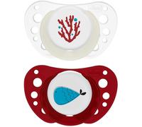 Chicco Succhietti Air Rosso Lumi Silicone 16-36 Mesi 2 Pezzi