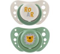 Chicco succhietti air verde silicone 2-6 mesi 2 pezzi