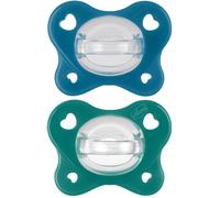 Chicco dual soft succhietto azzurro 16-36 mesi 2 pezzi