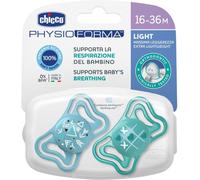 Chicco Physoforma Succhietto Light Silicone Azzurro 2 Pezzi 16-36