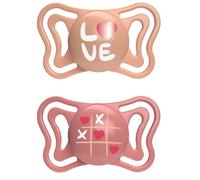 Chicco Ciuccio PhysioForma Light – Silicone, 16-36 mesi, Ergonomico, Rosa, 2 pezzi