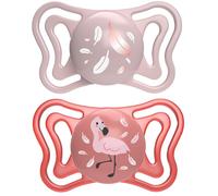Chicco Succhietto Light Rosa Silicone 6-16m 2 Pezzi