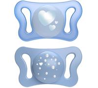 Chicco Succhietto Micro Azzurro Silicone 0-2 Mesi 2 Pezzi
