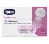 Chicco Tiracapezzoli, Stimola Delicatamente l'Estensione dei Capezzoli, per Capezzoli Piatti o Retratti, Delicato sul Seno, Controlla la Pressione Manualmente, 1 Pezzo