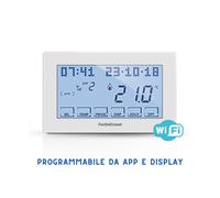 CH180 WIFI CRONOTERMOSTATO TOUCHSCREEN SETTIMANALE DA PARETE BIANCO 230V FANTINI