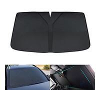 CHAADS Auto Interno Parasole Parabrezza per Lexus UX 250H 200 300e 2018-2023, Parabrezza Anteriore Pieghevole Visiera Copertura Protezione UV Finestra Portabile Accessori,A/Black