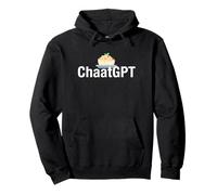 ChaatGPT Funny Indian Food Pun Ingegnere sviluppatore AI Felpa con Cappuccio