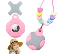 CHABAEBAE AirTag - Collana per bambini e adulti, custodia AirTag regolabile per bambini e adulti, con targhetta d'aria regolabile per bambini e adulti, con etichetta d'aria per bambini
