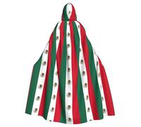 CHAbu Bandiera del Messico mantello con cappuccio costume cosplay mantello triste mietitore strega vampiri diavolo festa in maschera