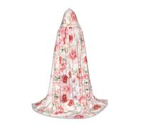 CHAbu Colore tenue pallido sbiadito mix di rose mantello con cappuccio per adolescenti abito lungo mantello medievale Cosplay partito carnevale accessori per vestire