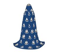 CHAbu Louisiana Stato Bandiera Mantello Con Cappuccio Per Adolescenti Lungo Robe Mantello Medievale Cosplay Partito Carnevale Vestire Accessori