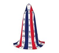 CHAbu Mantello con cappuccio con bandiera dello stato dell'Iowa per adolescenti mantello lungo mantello medievale cosplay festa carnevale accessori per vestire