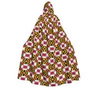 CHAbu Mantello lungo unisex con cappuccio con bandiera del Maryland Stato da vampiro strega per giochi di ruolo, feste in costume da palcoscenico, 150 cm