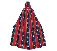 CHAbu Mississippi - Mantello con cappuccio per adulti con bandiera dello Stato del Mississippi, mantello lungo, unisex, per giochi di ruolo, feste in costume, 150 cm