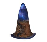 CHAbu Nebulosa Nel Deserto Monumento Valle Paesaggio Mantello Con Cappuccio Per Adolescenti Lungo Robe Mantello Medievale Cosplay Partito Carnevale Vestire Accessori