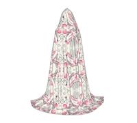 CHAbu Romantico Parigi Torre Eiffel Bicicletta Mantello Con Cappuccio Per Adolescenti Lungo Robe Mantello Medievale Cosplay Partito Carnevale Vestire Accessori