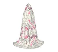 CHAbu Romantico Parigi Torre Eiffel Bycicle. Mantello con cappuccio per adolescenti lungo accappatoio mantello medievale Cosplay festa carnevale accessori